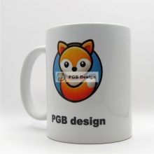 3dl fehér bögre