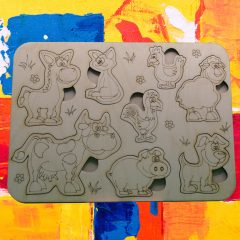 DIY kirakó és szinező gyerekeknek - házi állatok
