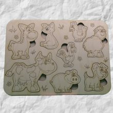 DIY kirakó és szinező gyerekeknek - házi állatok