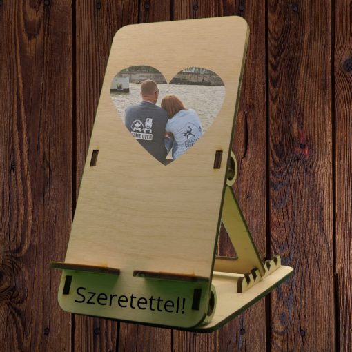 Állítható telefontartó fényképpel