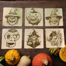 Halloween poháralátét