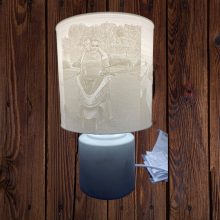 Lámpa, egyedi 3D nyomtatott búrával