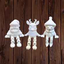 Színezhető 3D karácsonyi figura