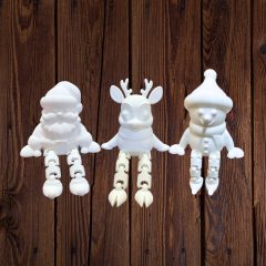 Színezhető 3D karácsonyi figura