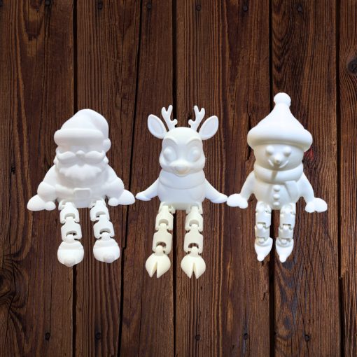 Színezhető 3D karácsonyi figura