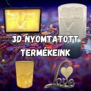 3D nyomtatott termékek